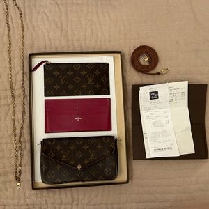 Louis Vuitton POCH FELICIE-Guaranteed authentic